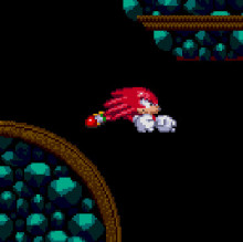 Knuckles having Normal game abilities in Competition mode