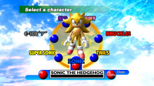 Super Sonic Model in Character Select Screen