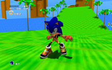 Sonic with Alt. Costume from dreamcast on gamecube model
