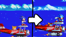 Sonic Mania plane sprites