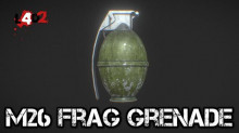 RE2R M26 Frag Grenade for Grenades on Default Animations