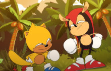 Ray and Mighty from Sonic Mania Adventures