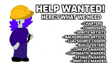 HELP WANTED FOR MOD!