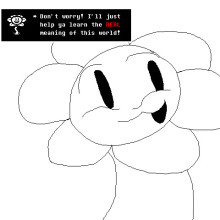 Flowey in Baldi's Basics Plus