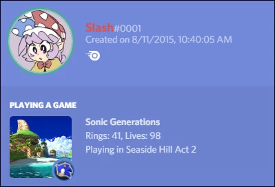 Discord Rich Presence Sonic Generations Requests