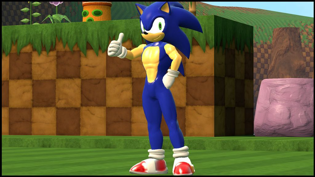 Can someone make Buff Sonic for Sonic World Mod Model Link. 
