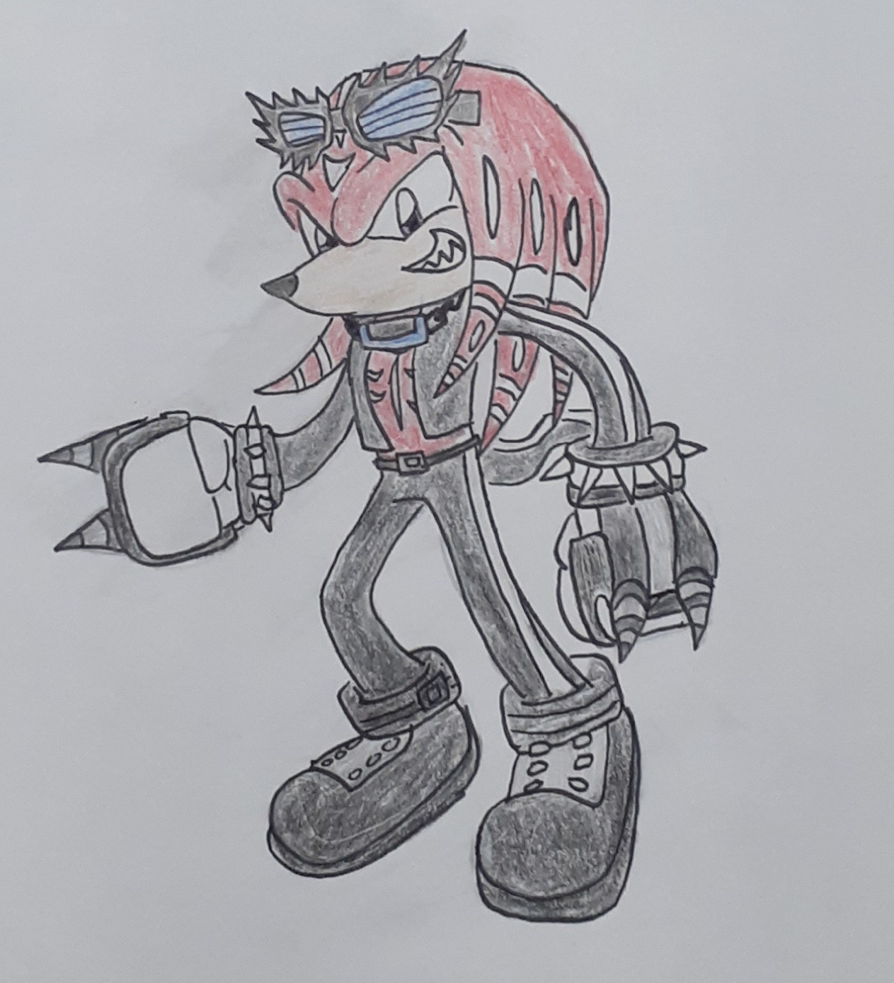 Upgraded Goth Knuckles [Sonic Adventure 2] [Requests]