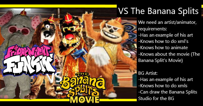 FNF VS Fleegle HAUNTED ANIMATRONIC! [ The Banana Splits ] [hard