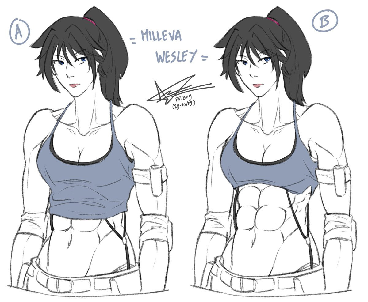 How to draw abs anime