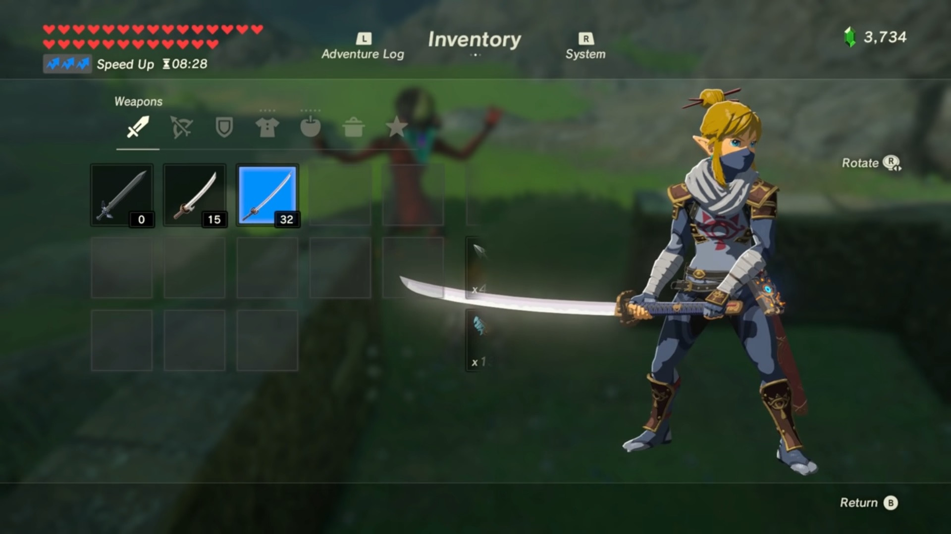Faster Eightfold Longblade [The Legend of Zelda Breath of the Wild