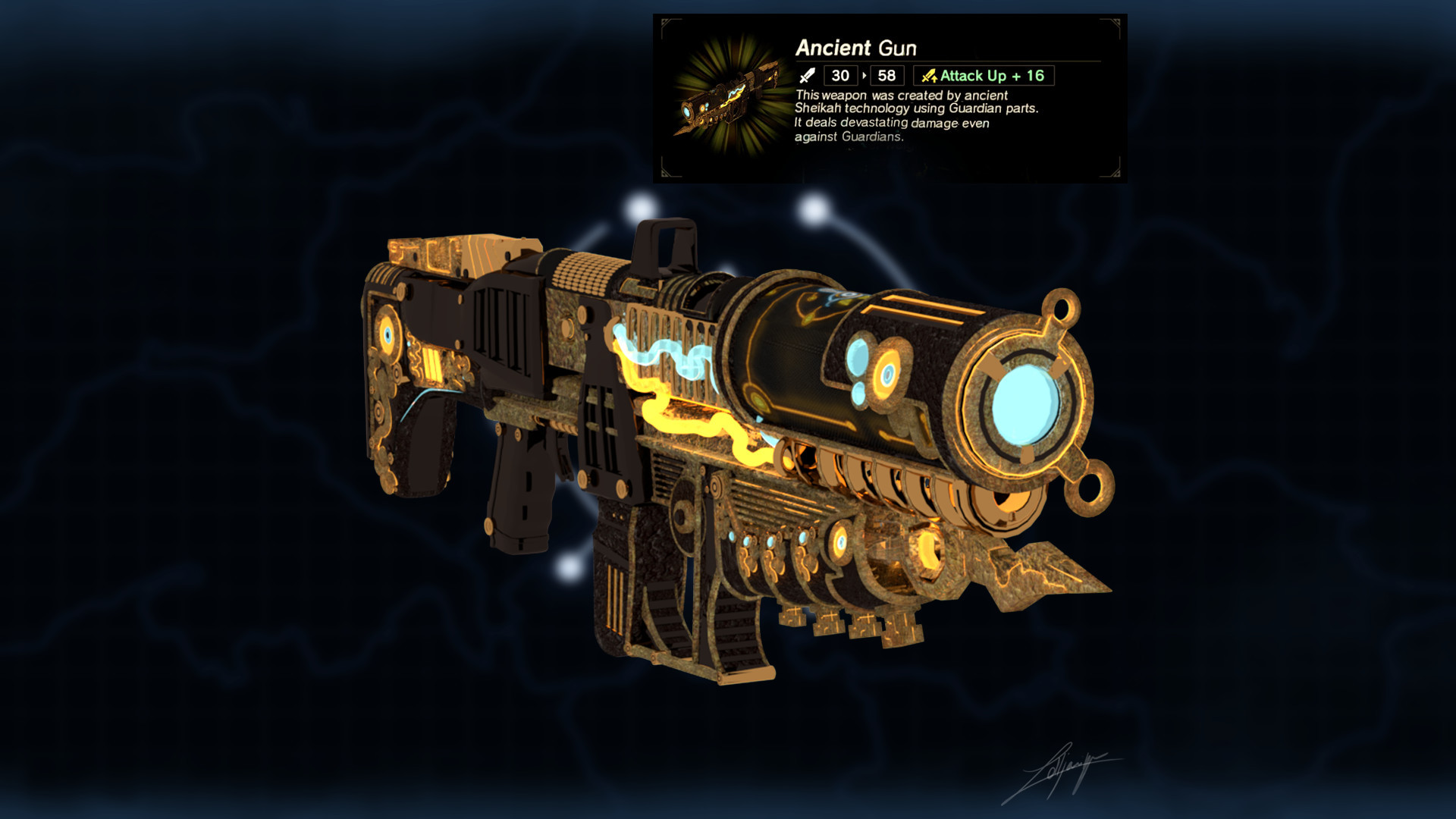 Ancient Sheikah Gun [The Legend of Zelda Breath of the Wild (WiiU