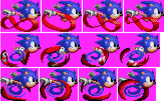 Earlier, I was messing around and made a Sonic sprite that could