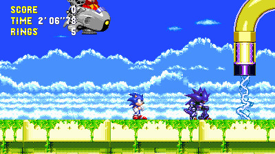 Mecha Sonic + Fleetway's Super Sonic Over Mephiles [Sonic 3 A.I.R.] [Mods]