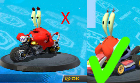 Mr Krabs Clothed Points Mario Kart Requests