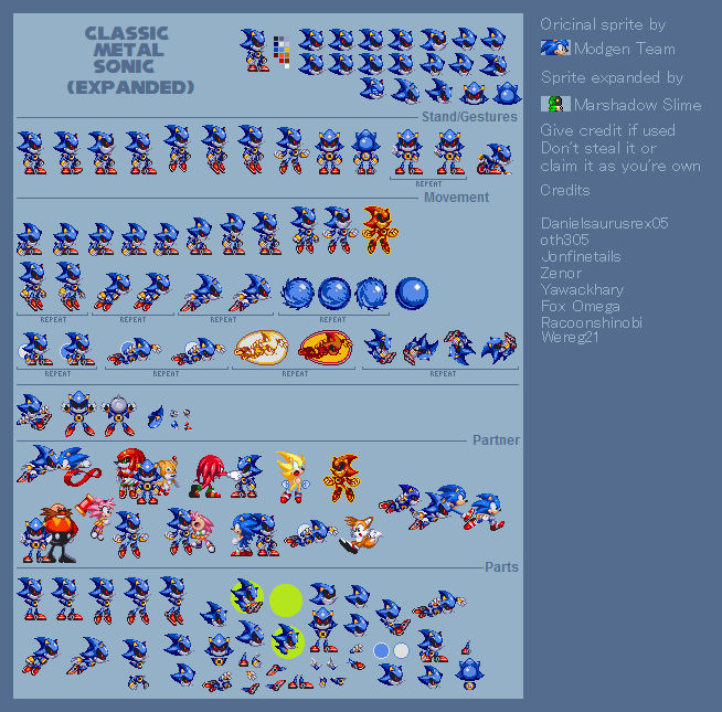 Sonic Mod Gen Sprites