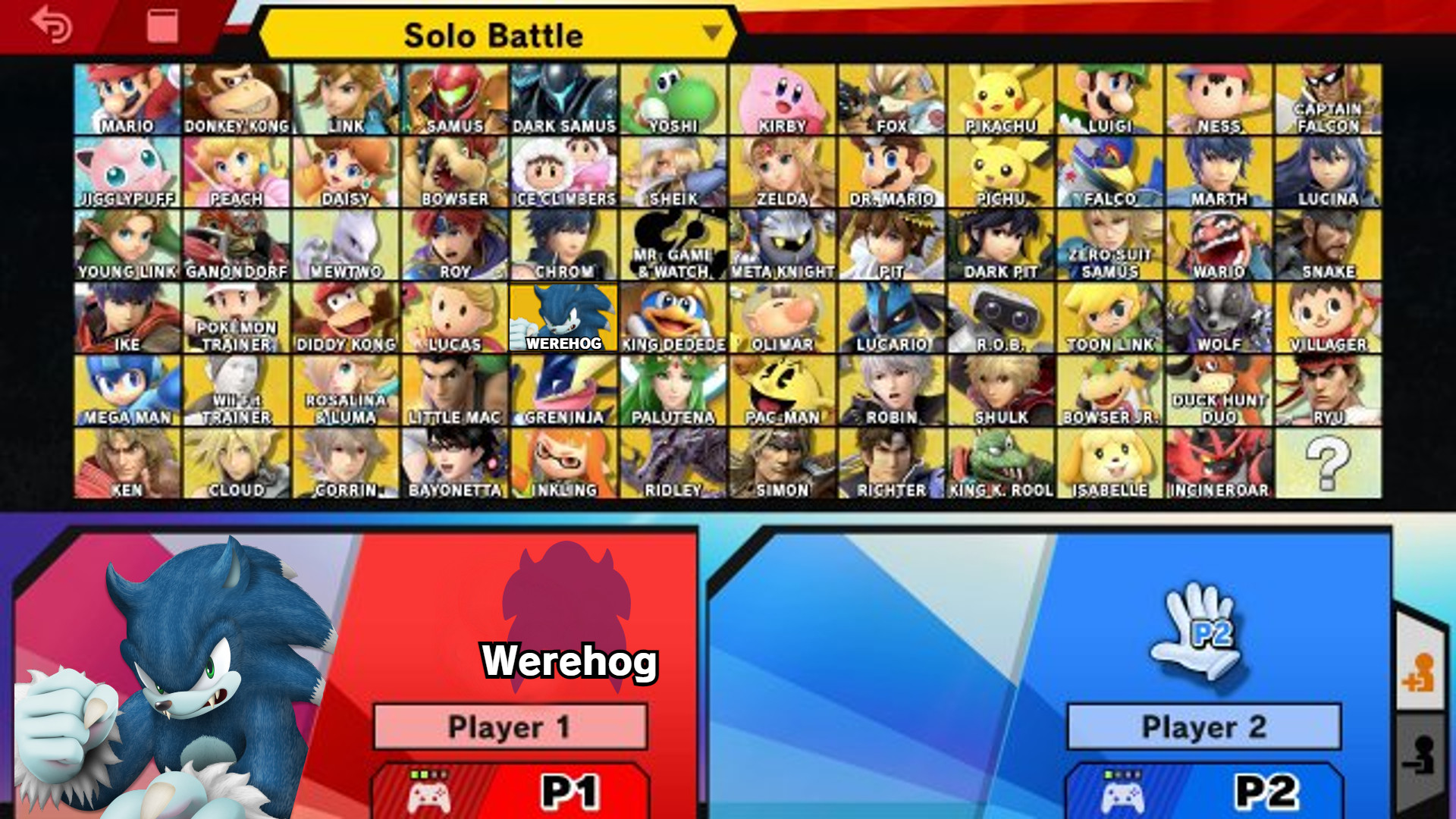 Werehog over Donkey Kong Request for Super Smash Bros. Ultimate | SSBU ...