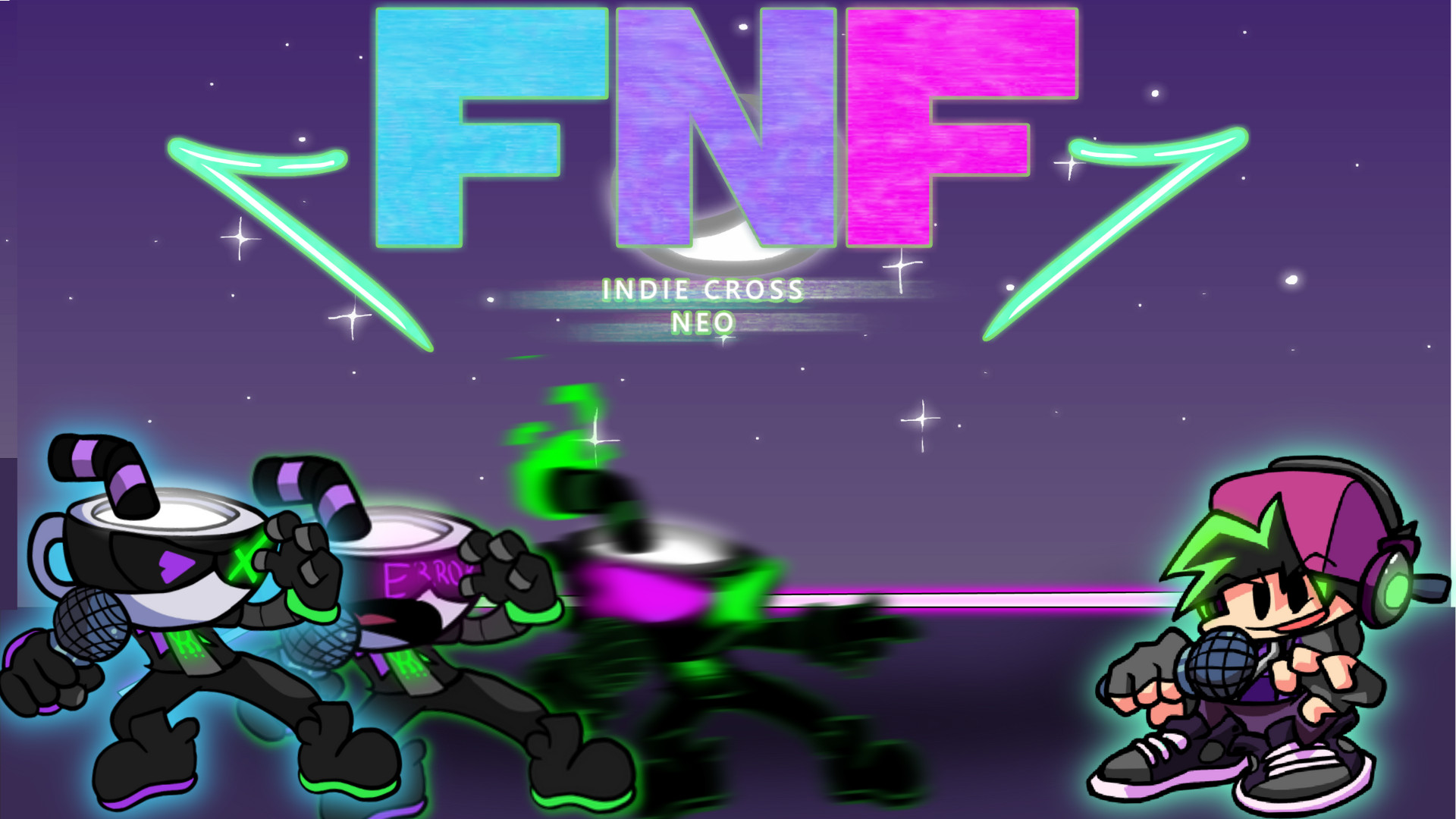 FNF INDIE CROSS (All cutscenes) 