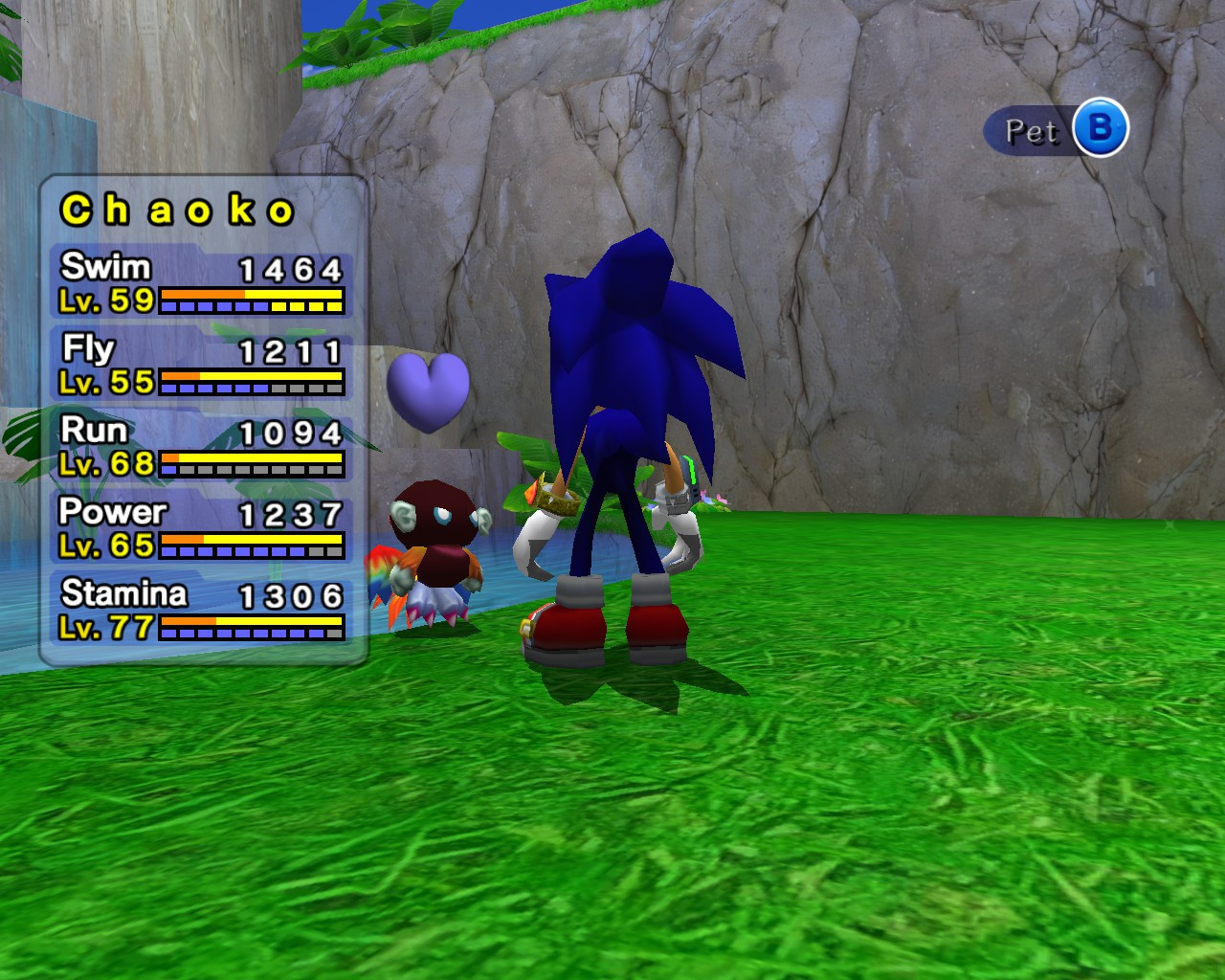 Please extend the duration of the chao stat display [Sonic Adventure 2 ...