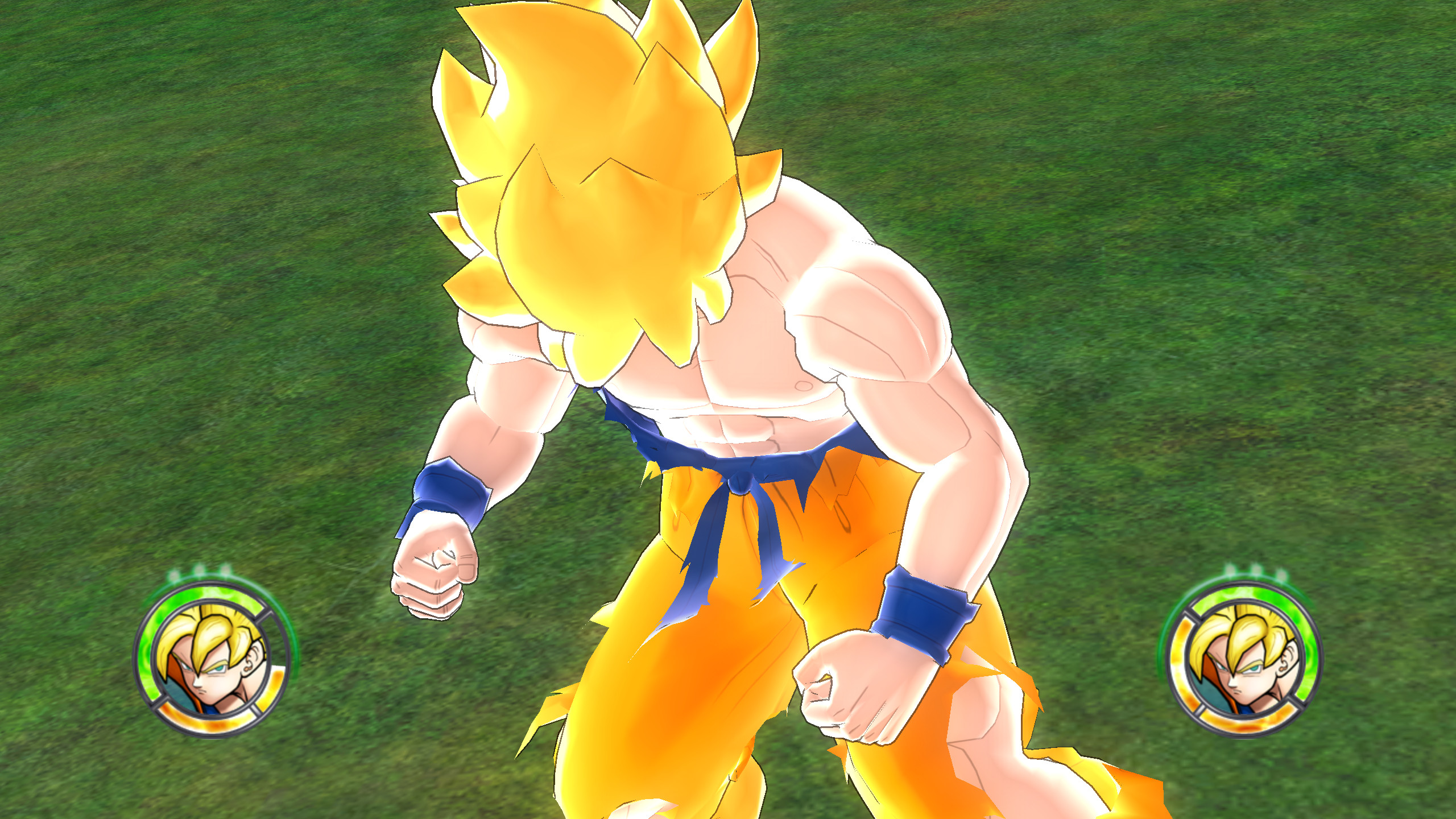 Fluffy hair Super Saiyan 1 (for all) [Dragon Ball FighterZ] [Requests]