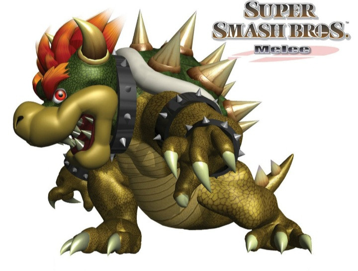 Bowser's design in Melee