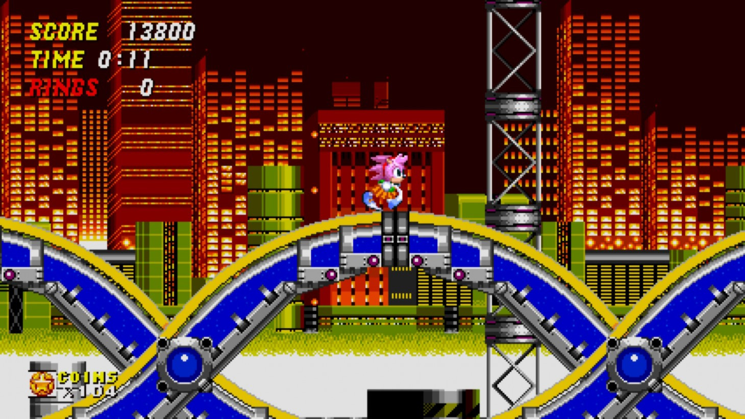 Sonic Origins Amy over Extra Slot Amy Sprites [Sonic 3 A.I.R.