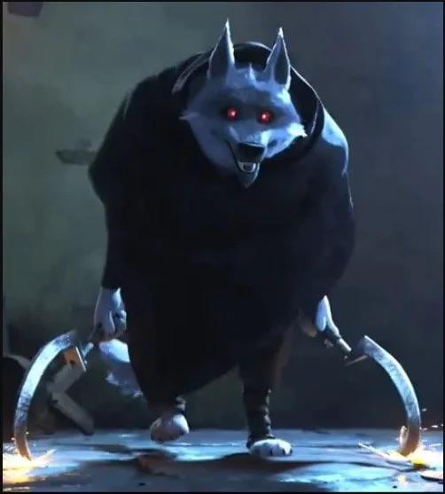 The Wolf Death From Puss In Boots The Last Wish Over Dark Pit 