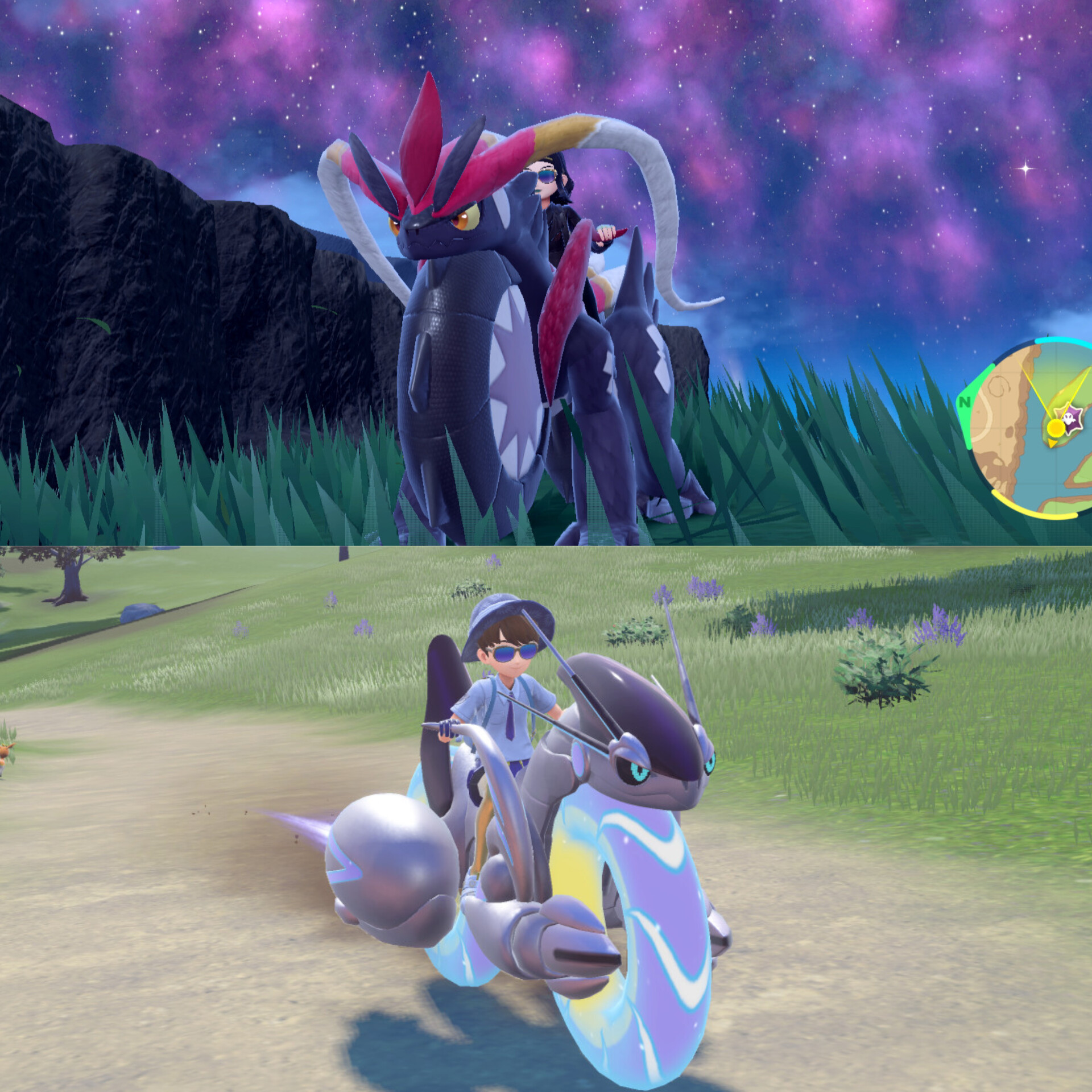 Shiny Miraidon over battle and ride form [Pokemon Scarlet & Violet] [Mods]