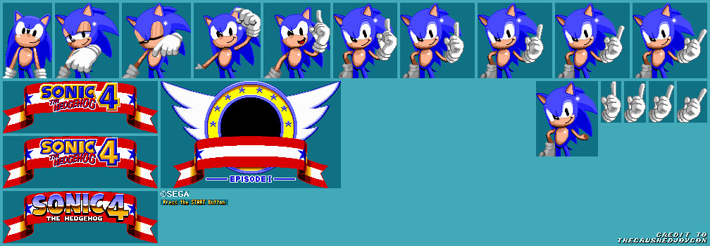 Title Screen - Sonic 4 Genesis 