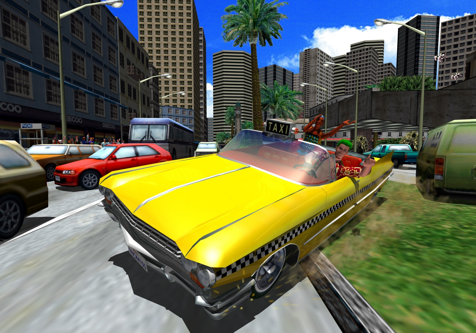 Crazy Taxi Map [Bomb Rush Cyberfunk] [Requests]