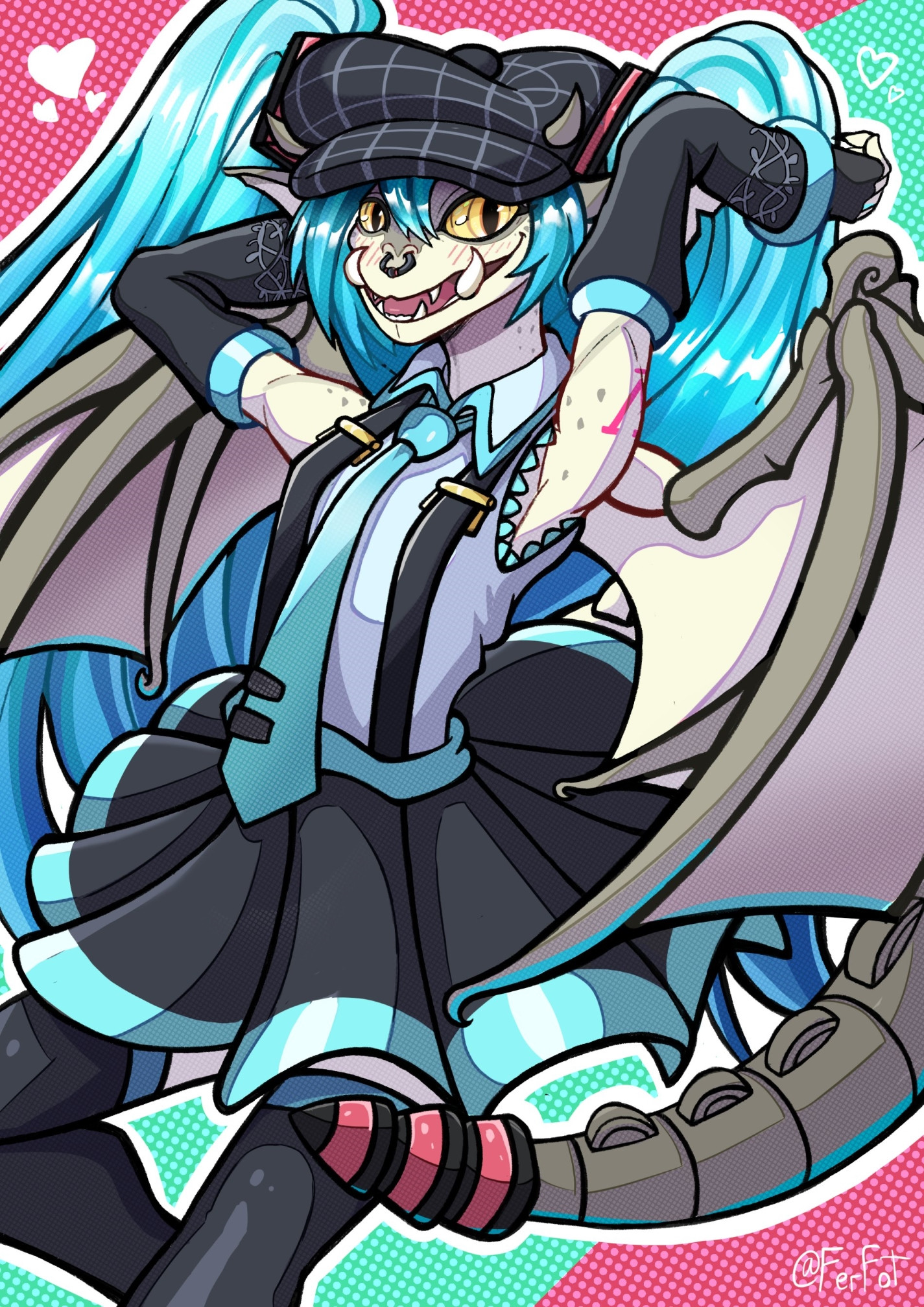 Ivy Cosplaying Hatsune Miku