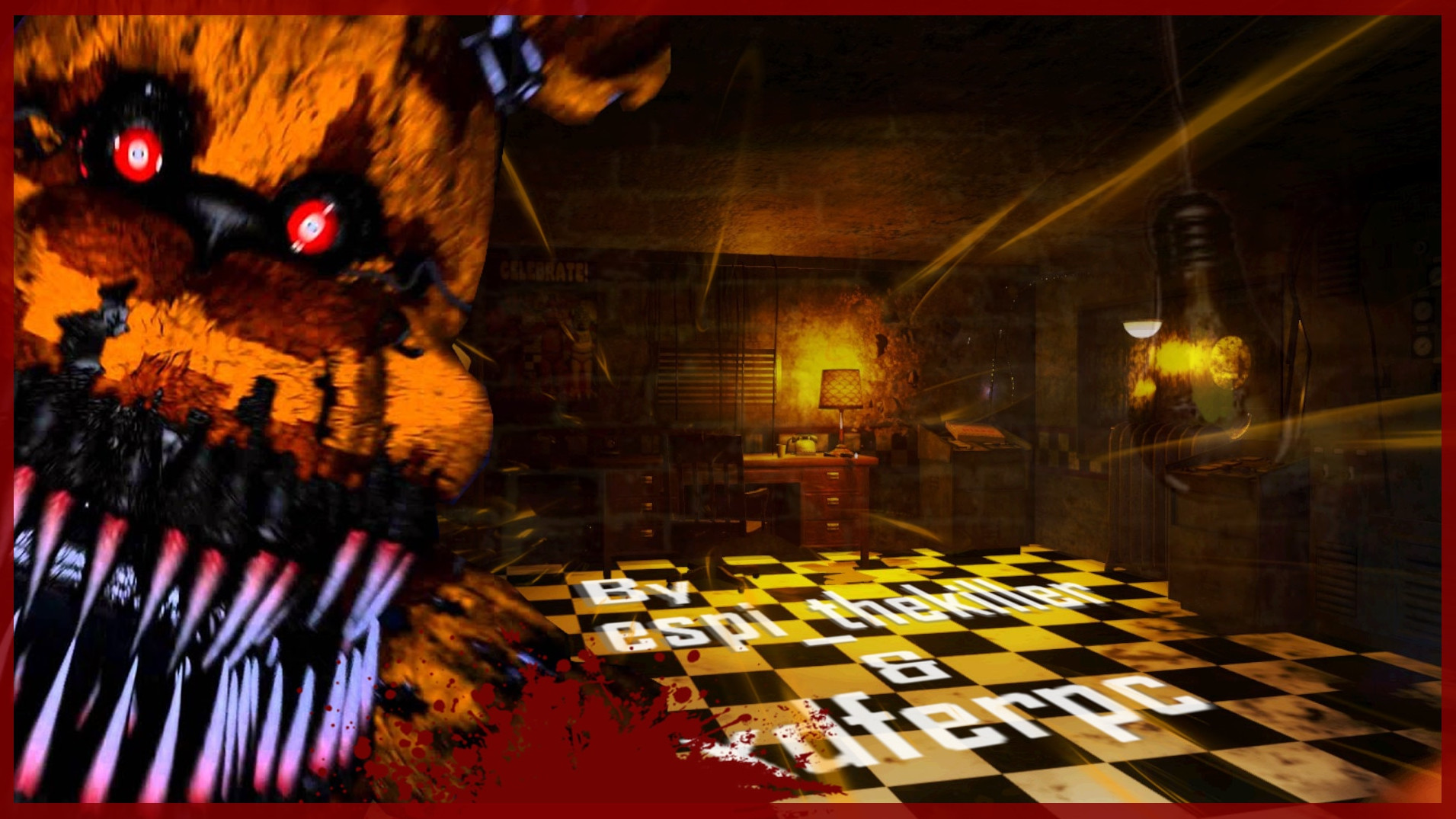 FIVE NIGHTS AT FREDDY'S 4 ZOMBIES!!! FNAF 4 Custom Zombies Horror Mod Map!  (Call of Duty World War) 