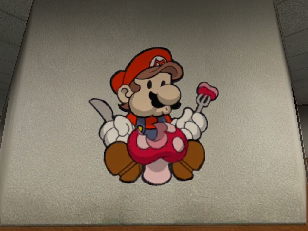 Mario Eating Mushroom [GameBanana] [Sprays]