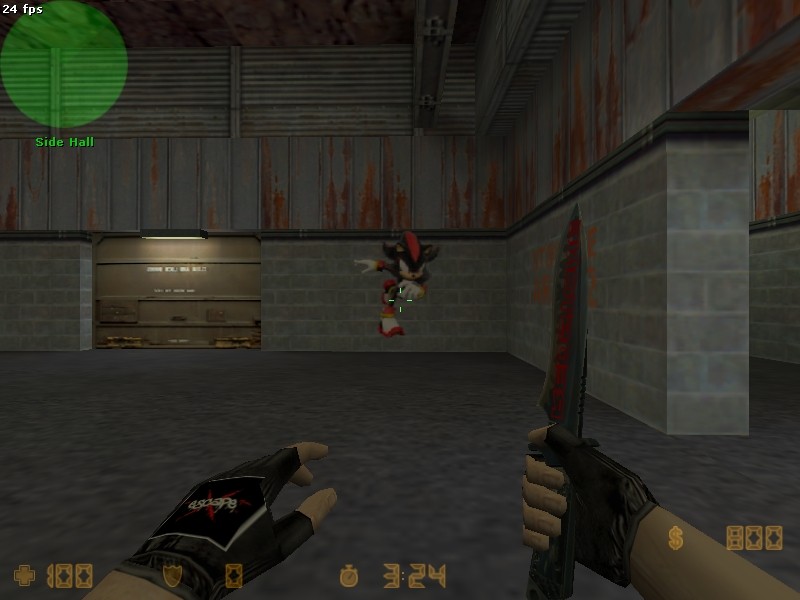 Shadow The Hedgehog With Pistol [Counter-Strike 1.6] [Sprays]