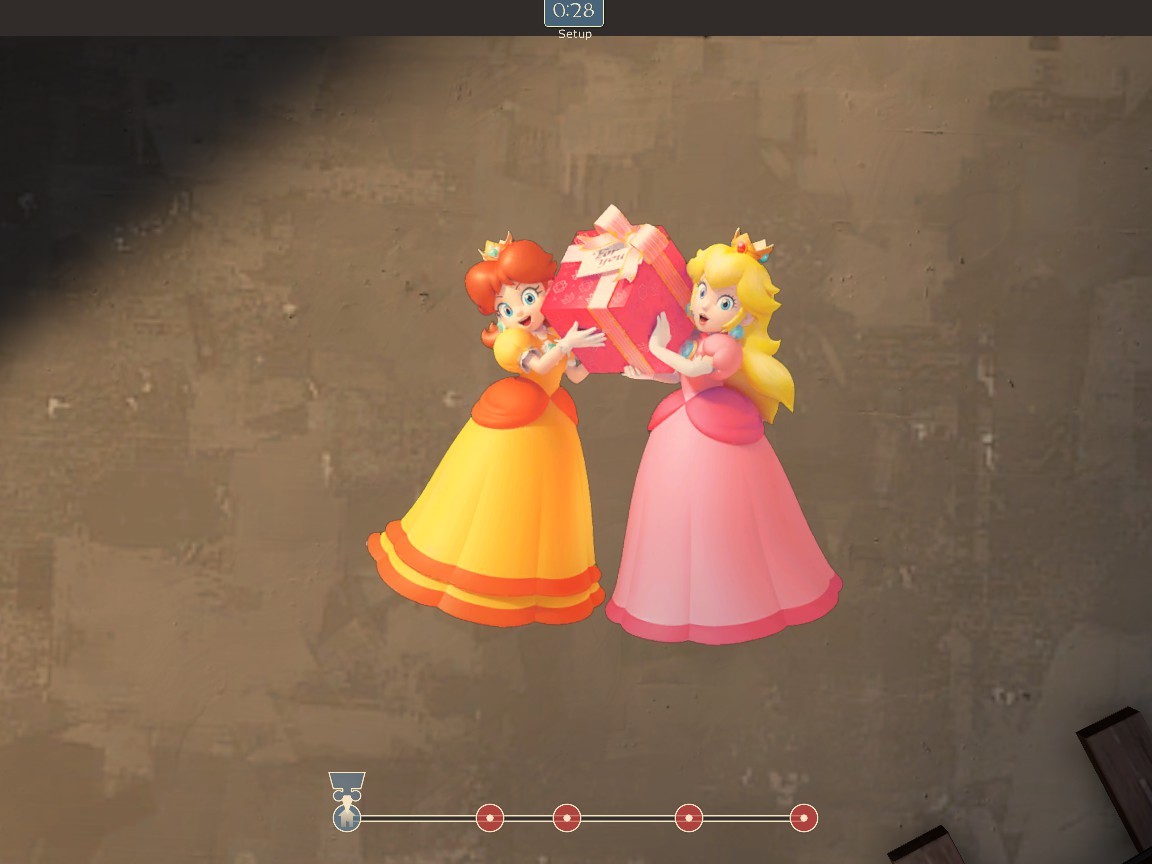 Peach & Daisy: A Gift For You [Team Fortress 2] [Sprays]