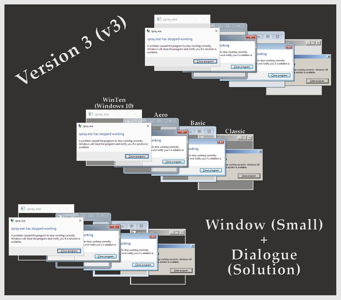 'spray.exe has stopped working' SprayPack V3 [Team Fortress 2] [Sprays]