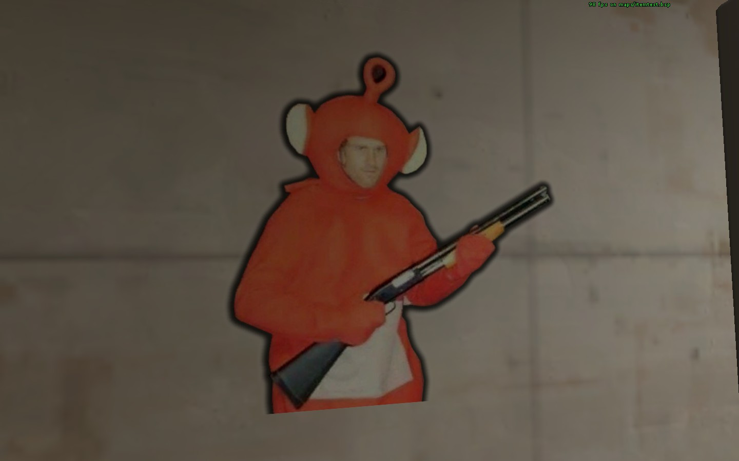 Teletubby Todd Howard w/Shotgun Team Fortress 2 Sprays