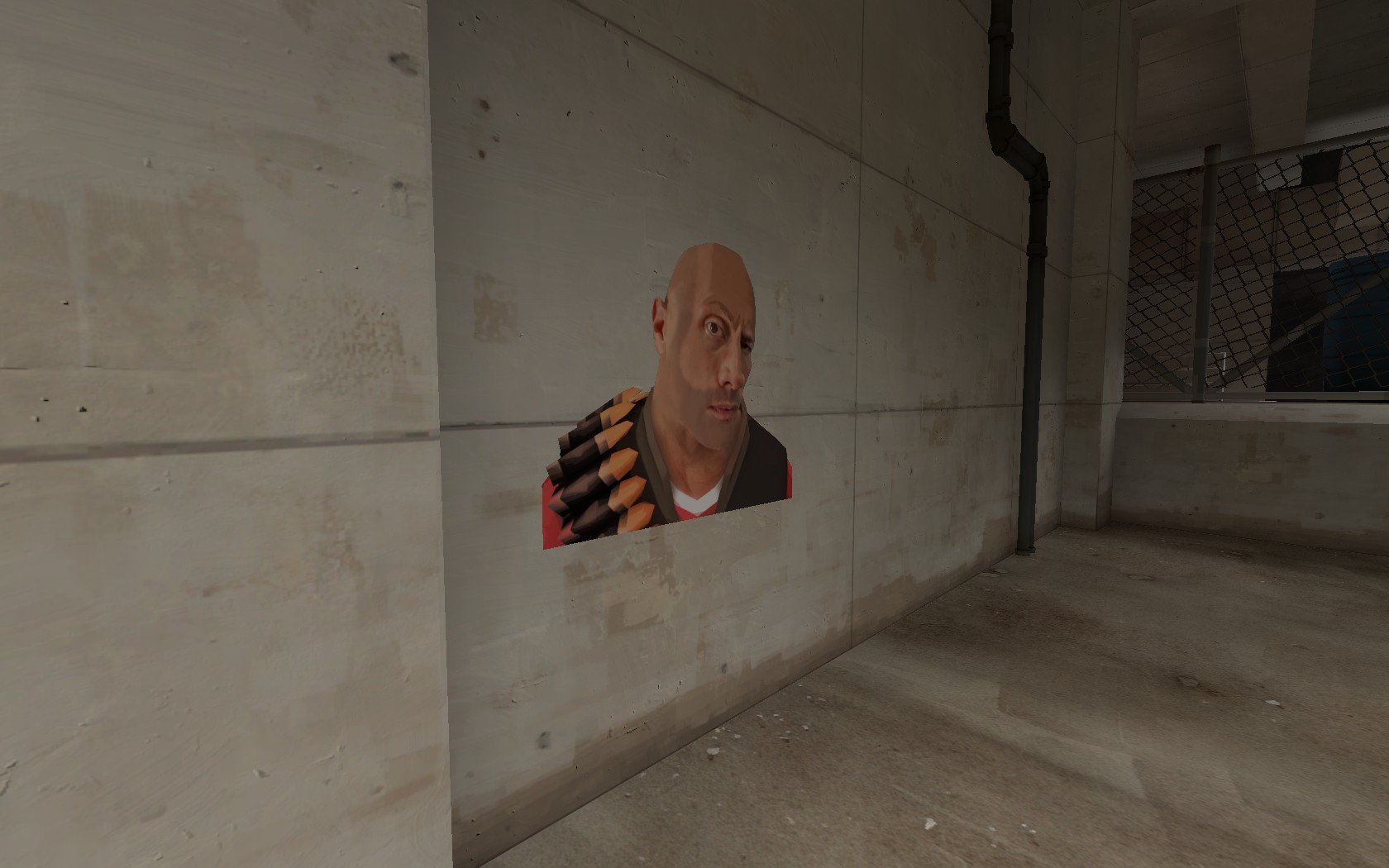 Heavy The Rock Eyebrow Raise [Team Fortress 2] [Sprays]