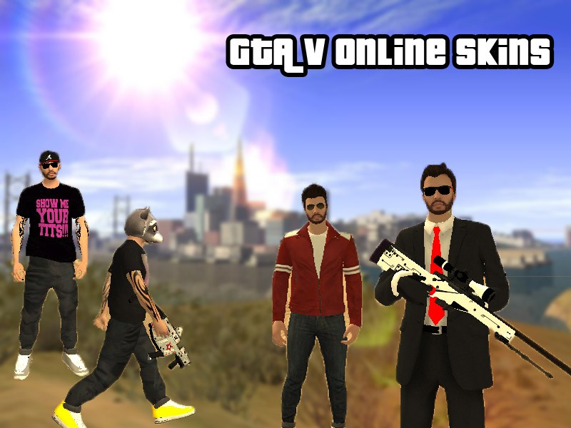 Gta V Online Skin Pack Grand Theft Auto San Andreas Skin Mods