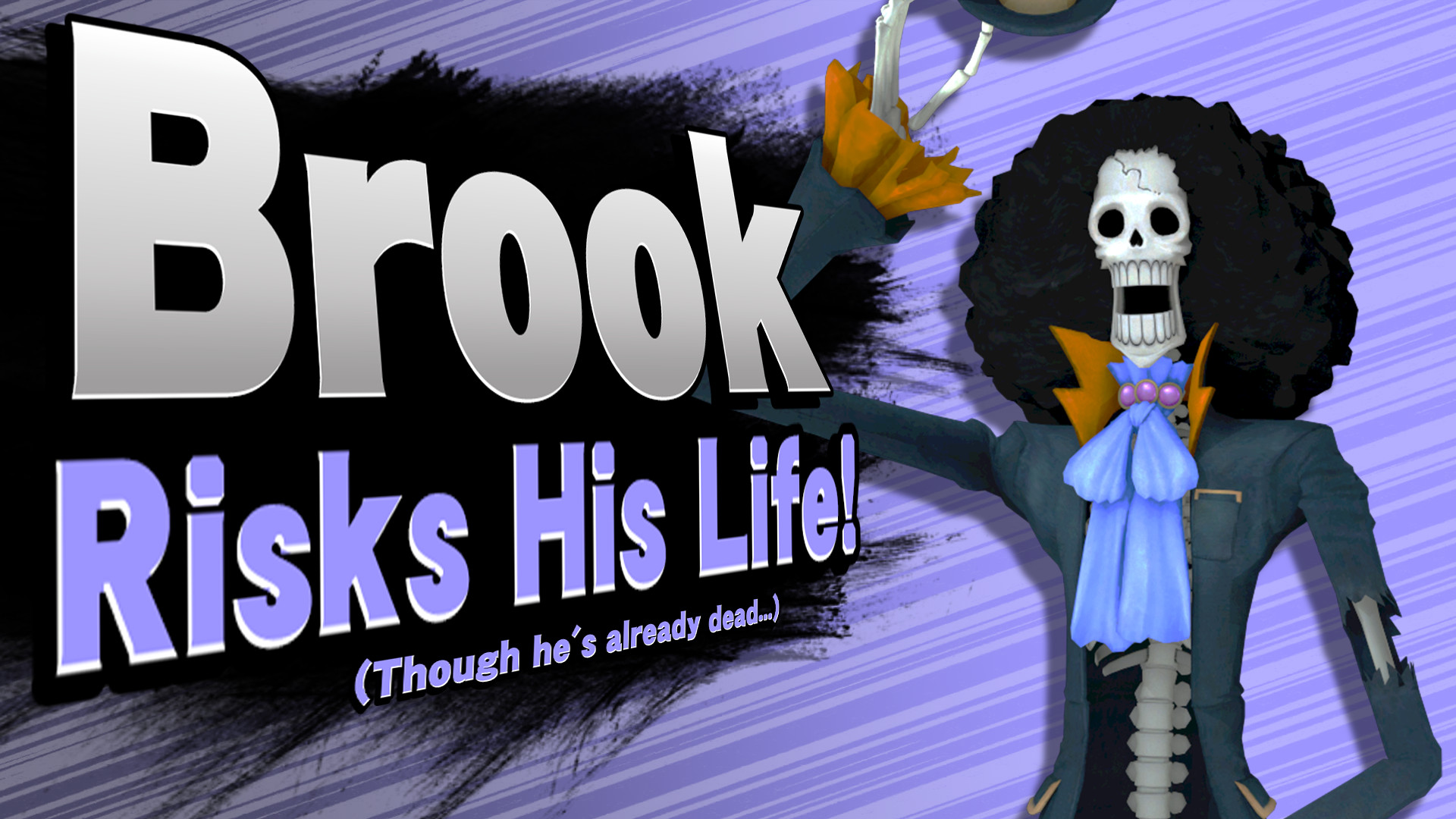 Brook One Piece Super Smash Bros Wii U Skin Mods