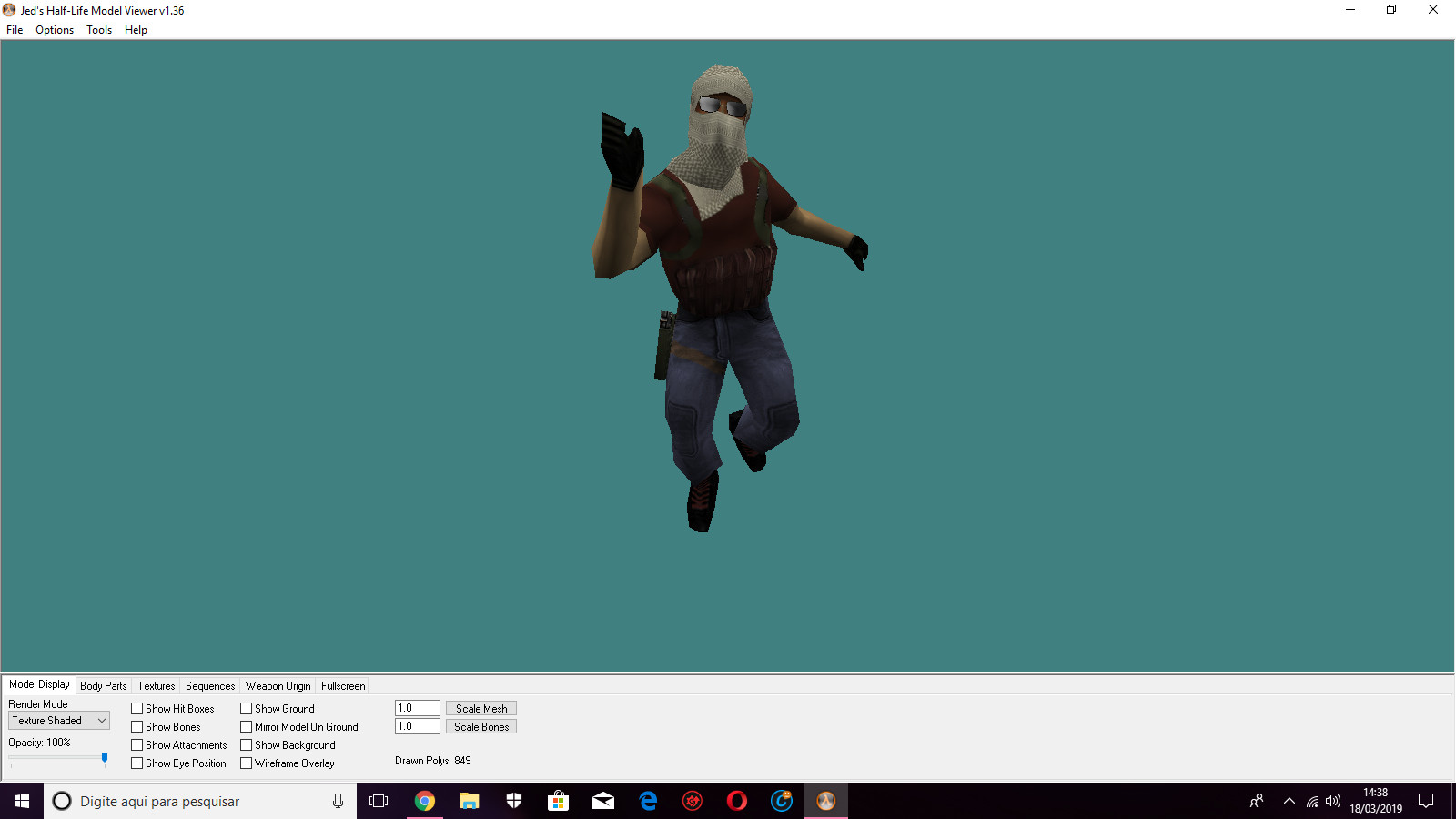 Cs Go L33t Skin Low Poly Counter Strike 1 6 Skin Mods