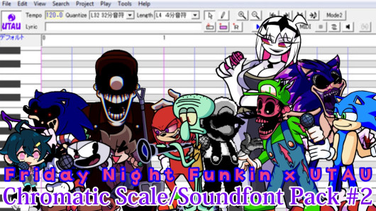 FNF x UTAU Chromatic Scale/Soundfont Pack #2 [Friday Night Funkin