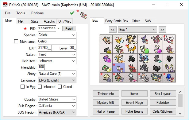 Pokemon Save Editor Pokemon Ultra Sun And Ultra Moon Modding Tools - roblox save editor