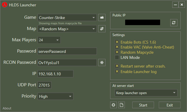 HLDS Launcher [Counter-Strike 1.6] [Modding Tools]