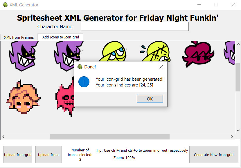 Spritesheet XML generator [Friday Night Funkin'] [Modding