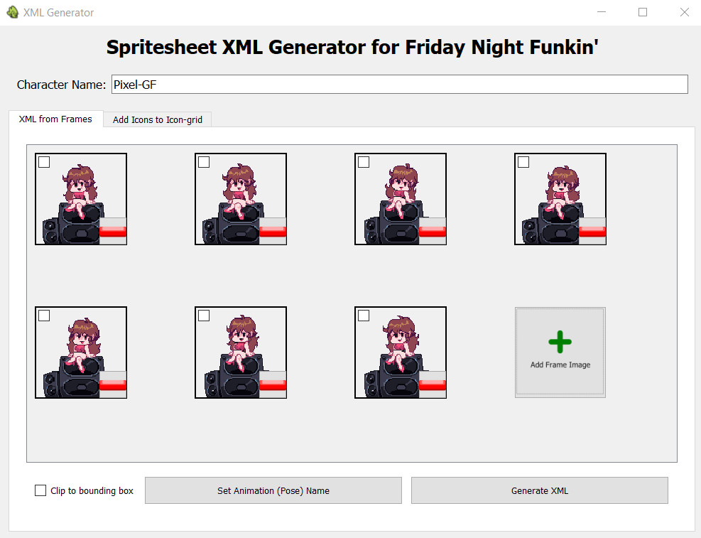 Online GIF to sprite sheet converter