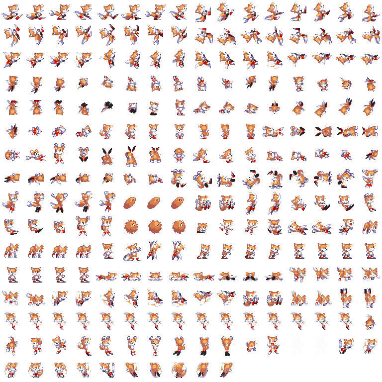 Transparent Tails Sprite Png - Sonic Exe Sprite Sheet, Png