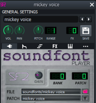 mickey soundfont (my mickey voice)