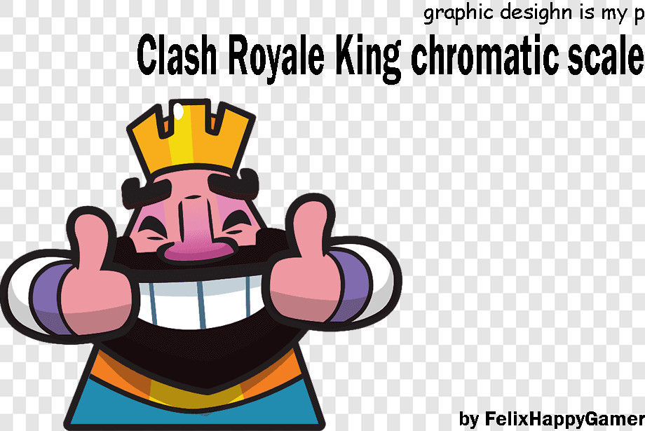 Clash Royale King chromatic scale [Friday Night Funkin'] [Modding