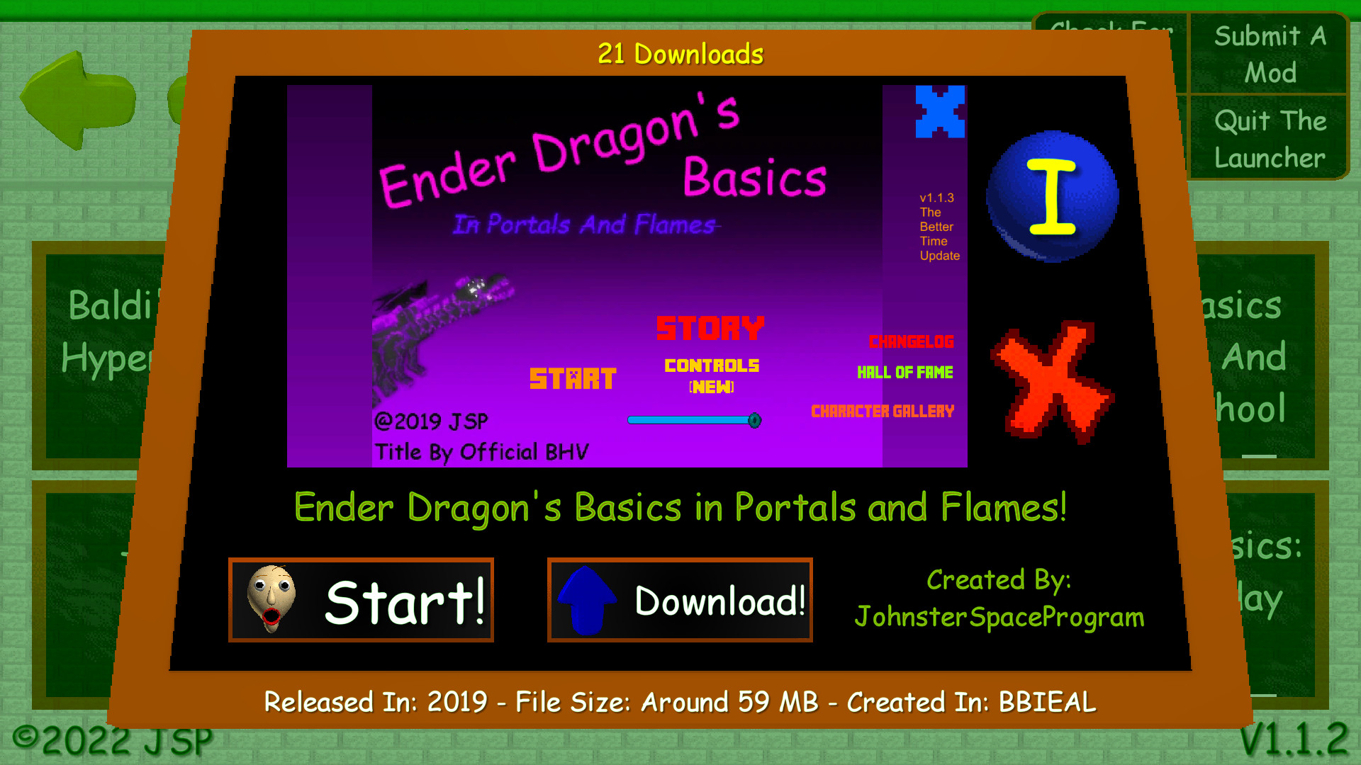 Baldi's Basics Android Mods And Games Collection by Johnster Space Program  - Game Jolt