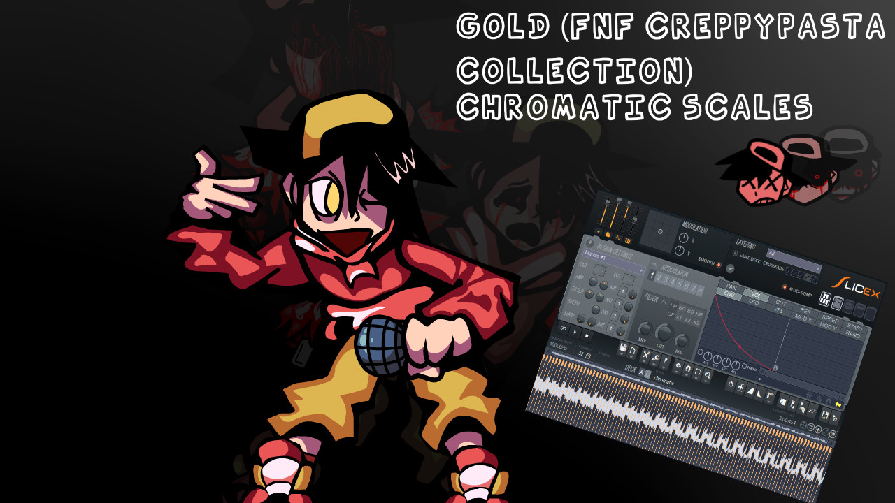 Gold (FNF Creepypasta Collection) Chromatic Scale [Friday Night Funkin